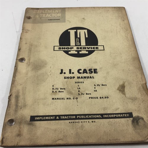 Genuine case shop manual - shop,